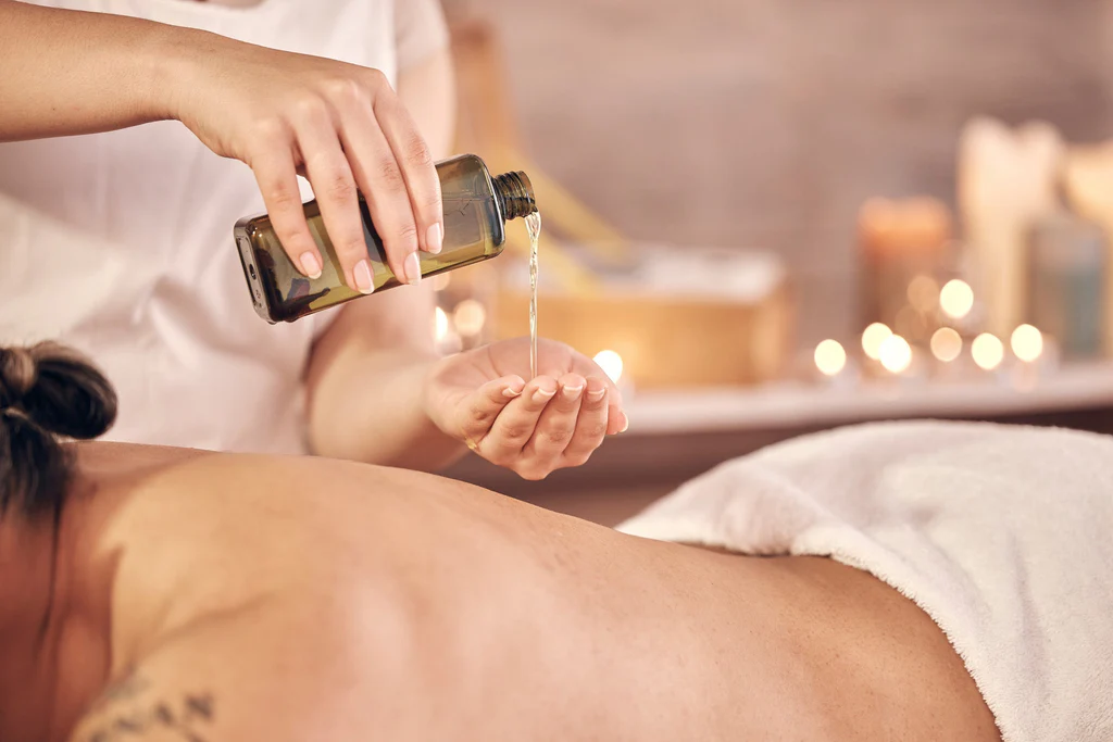 Natural spa products and skin care treatment
